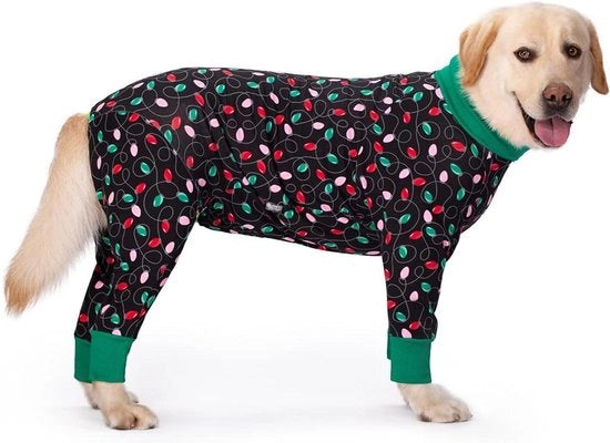 Pijama per Cani Elastico per Cani Grossi, Protezione Articolazioni, Anti- Pelliccia, Anti- Sporcizia (3XL, Nero)