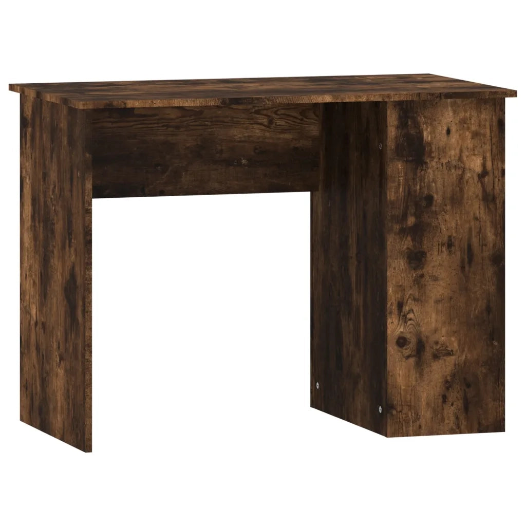 Scrivania | Tavolo da Ufficio Rovere Fumo 100x55x75 cm in Legno Multistrato