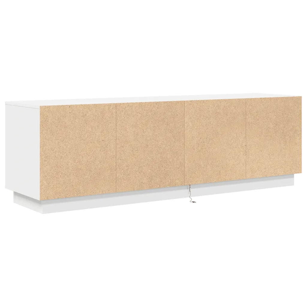 Mobile Porta TV con Luci LED Bianco 160,5x41x50 cm 3328426
