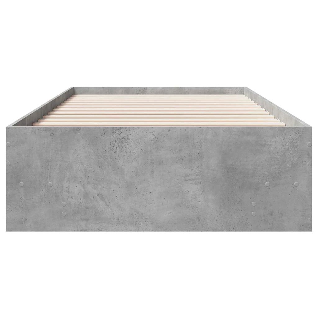 Struttura del letto con lo scaffale Sonoma grigio 80 x 200 cm 3429673