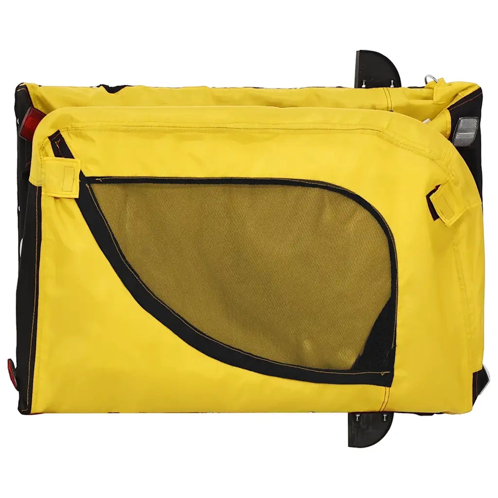 Rimorchio da Bici per Animali Giallo e Nero Oxford e Ferro CFW4590518