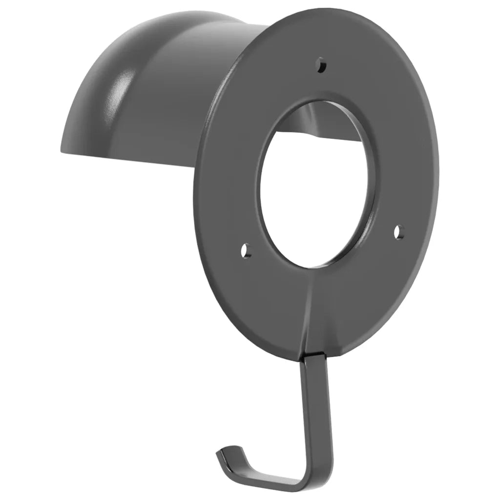 vidaXL Portasella a 3 Gambe da Parete Nero in Ferro