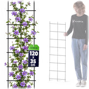 Traliccio da giardino in metallo KADAX per piante, fiori, scala per rampicanti, 35x120 cm, robusto
