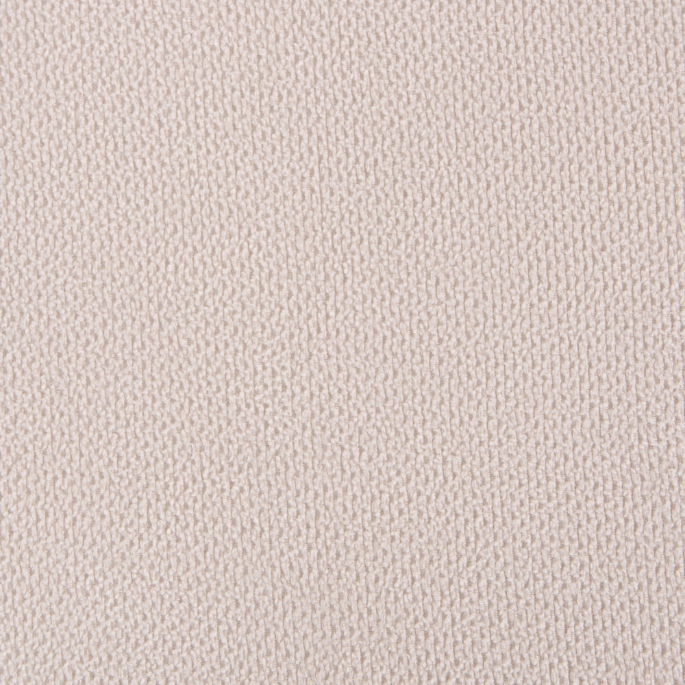 Set di 2 sedie da pranzo in tessuto beige chiaro senza braccioli in stile scandinavo con struttura in legno di gomma marrone chiaro