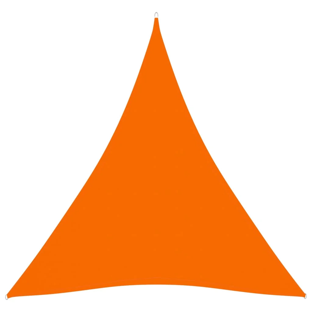 Vela ombreggiante triangolare in tessuto Oxford 4,5 x 4,5 x 4,5 m arancione 02_0009859