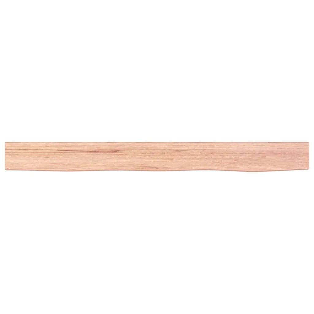 Ripiano Muro Marrone Chiaro 100x10x6cm Massello Rovere Trattato 363676