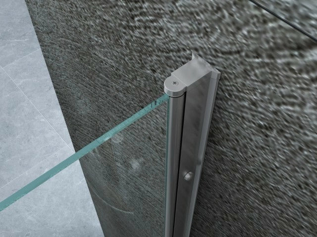 Box doccia in Cristallo 8 mm 2 porte Battenti Trasparente - Misura: 80x90 xh195 