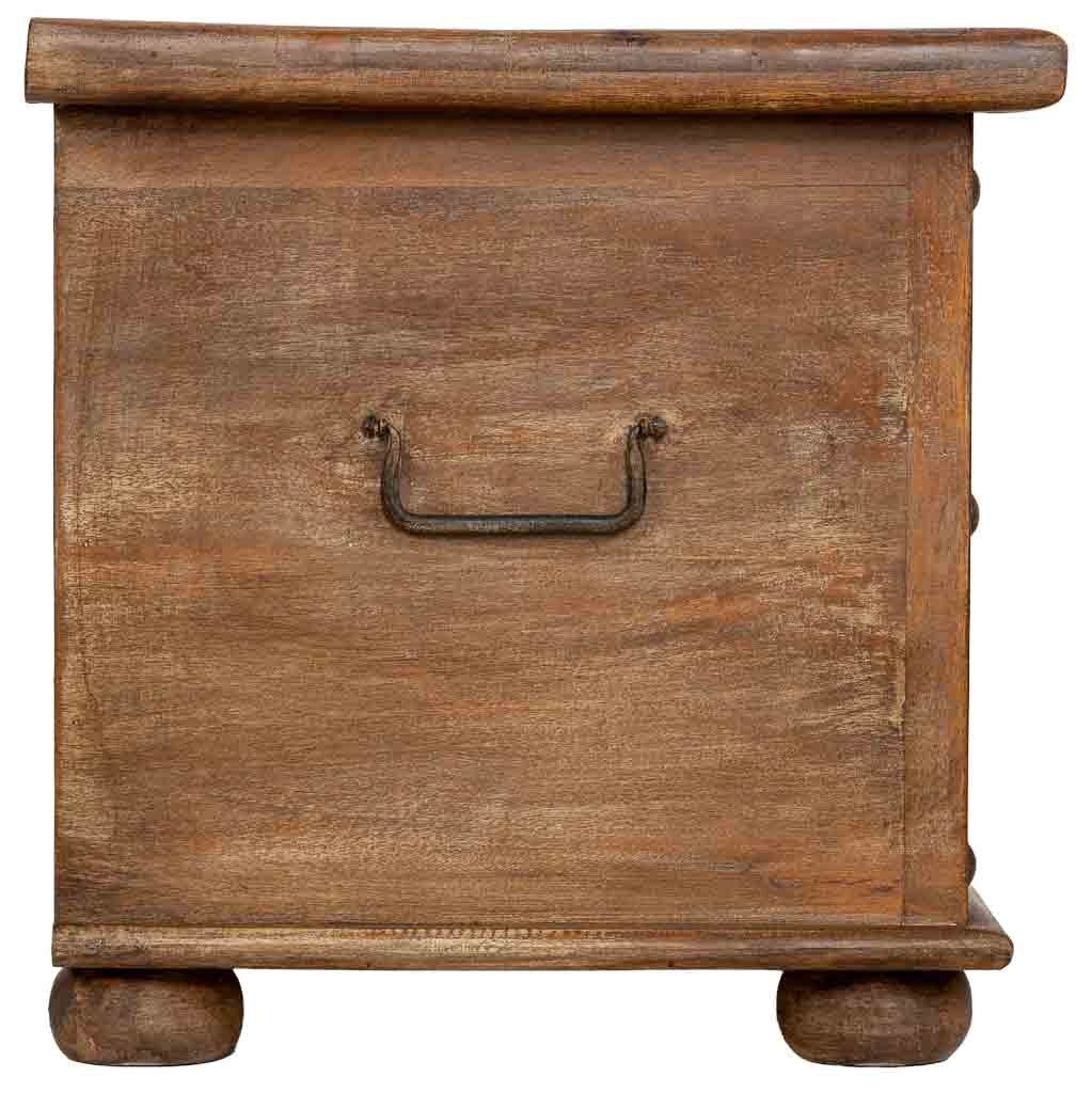 Baúl de madera artesanal marrón 150x45x46h cm