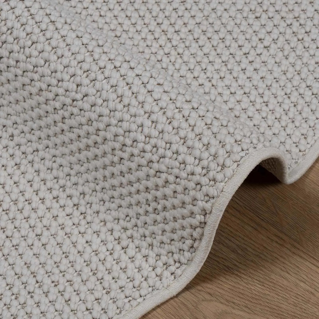 Tappeti per area Rotondo LUGO Crema Ø 120 CM Poliestere