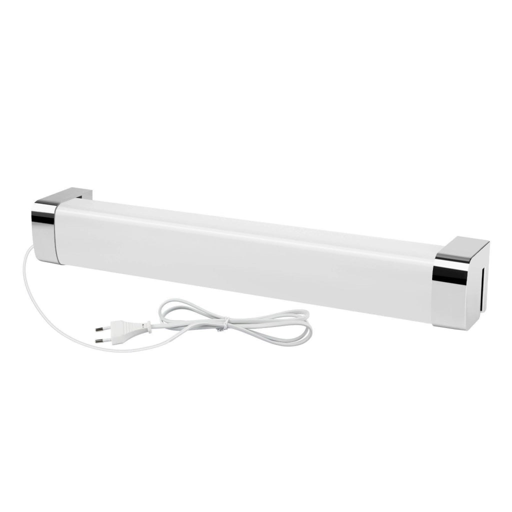 ZMH Lampada da bagno a LED con spina 37CM cromata Lampada da bagno camera da letto IP44