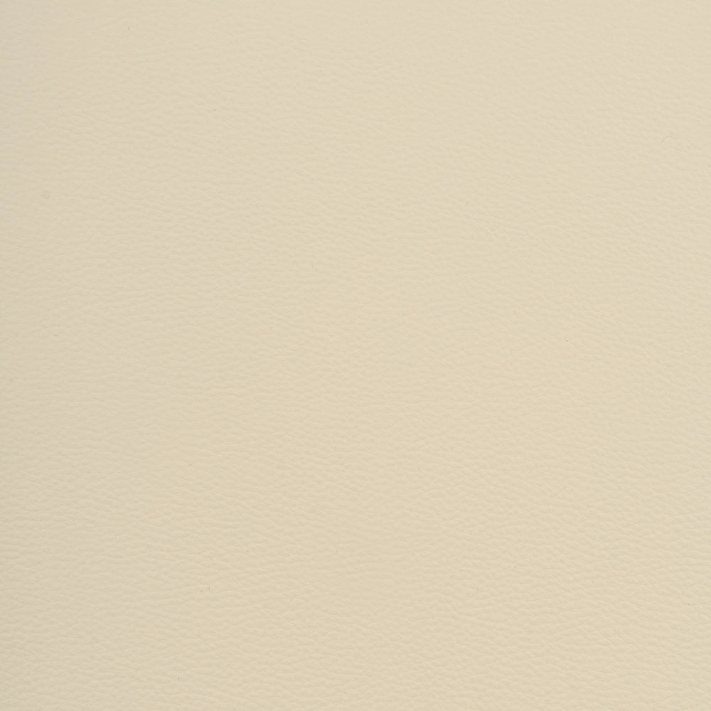 Poltrona in ecopelle PU beige con schienale e braccioli struttura in ferro beige stile moderno e glamour per il soggiorno