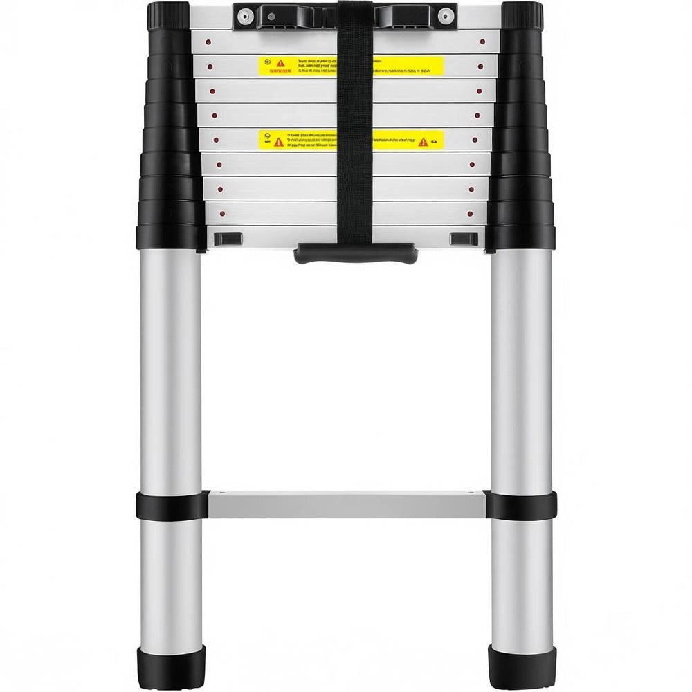 Scala Telescopica Alluminio Altezza Max 3.2m Portatile 8.2kg Salva Spazio Portata 170kg Riparazione Domestica
