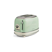 Ariete 155 tostapane vintage 2 fette di pane - con pinze - 6 livelli di tostatura - 810 watt- acciaio inox - linea vintage - verde - ARI155VE