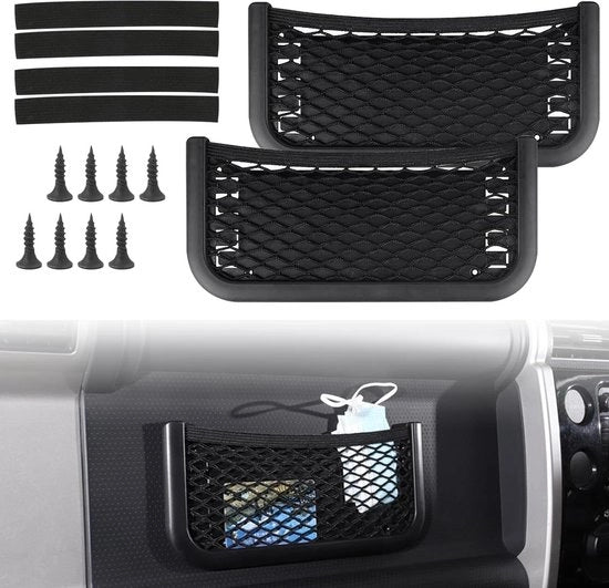 2 pezzi di reti autoportanti autoadesive - rete elastica con elastico e viti per camper e barche da casa