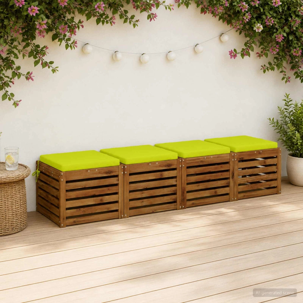 Cuscini per Sedia in 4 Pezzi SOEST 4 pz 100% Poliestere 944541