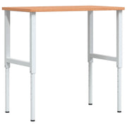 Banco da Lavoro 100x60x(71,5-98) cm Legno Faggio Rettangolare CFW9066645