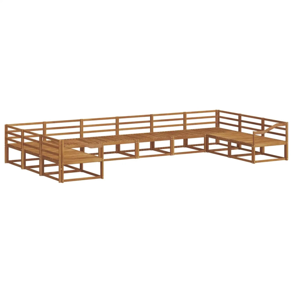 Set di divani da esterno 10 pcs Naturale 3368252