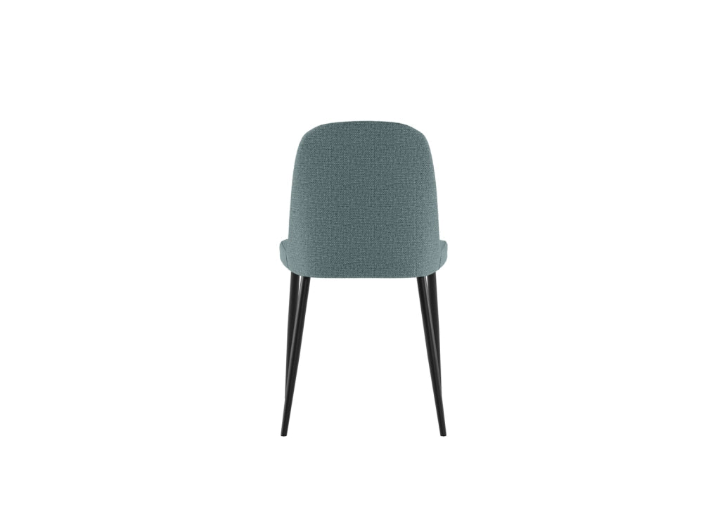 Tamara - Sedia in tessuto blu 4 pz
