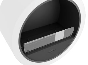 Camino a Bioetanolo da Parete Ø70 cm Incyrcle Wall Bianco con Vetro