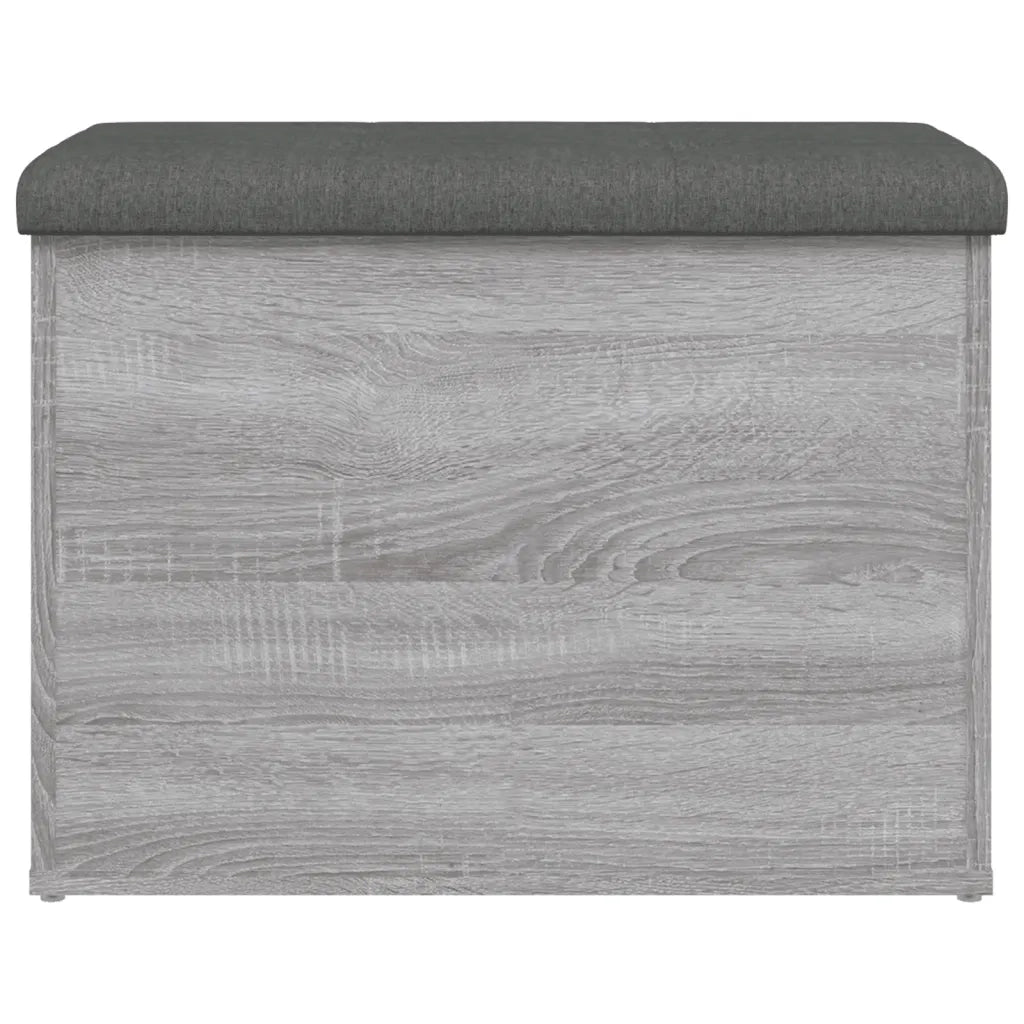 Panca Portaoggetti Grigio Sonoma 62x42x45 cm Legno Multistrato 835045