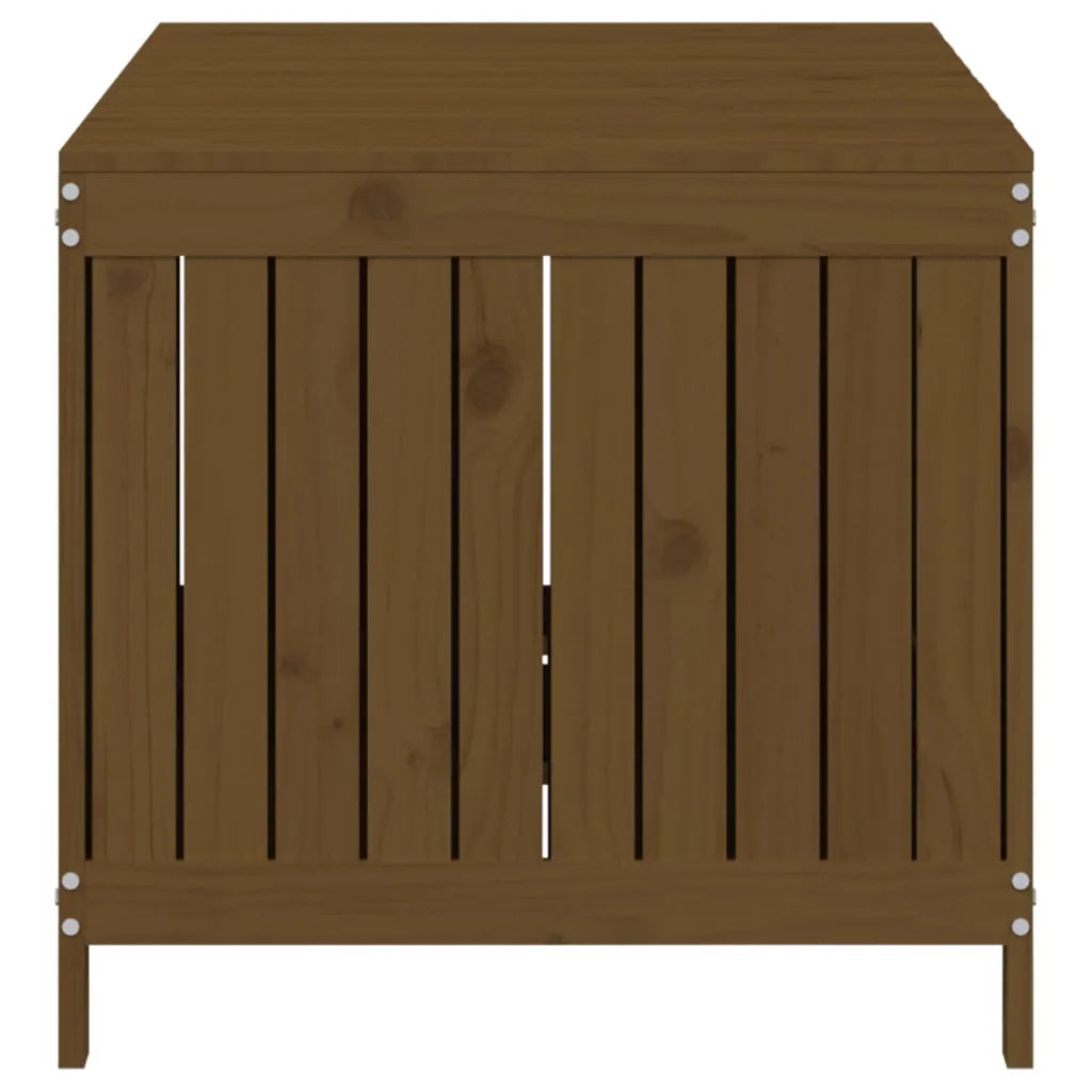 Contenitore da Giardino Ambra 147x68x64 cm Legno Massello Pino