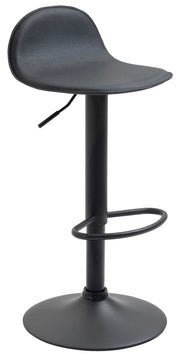 Sgabello Lana V2 in similpelle nero,nero