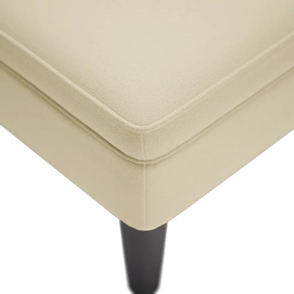 Sdraio con Cuscino e Bracciolo Destro in Tessuto Crema CFW1419588