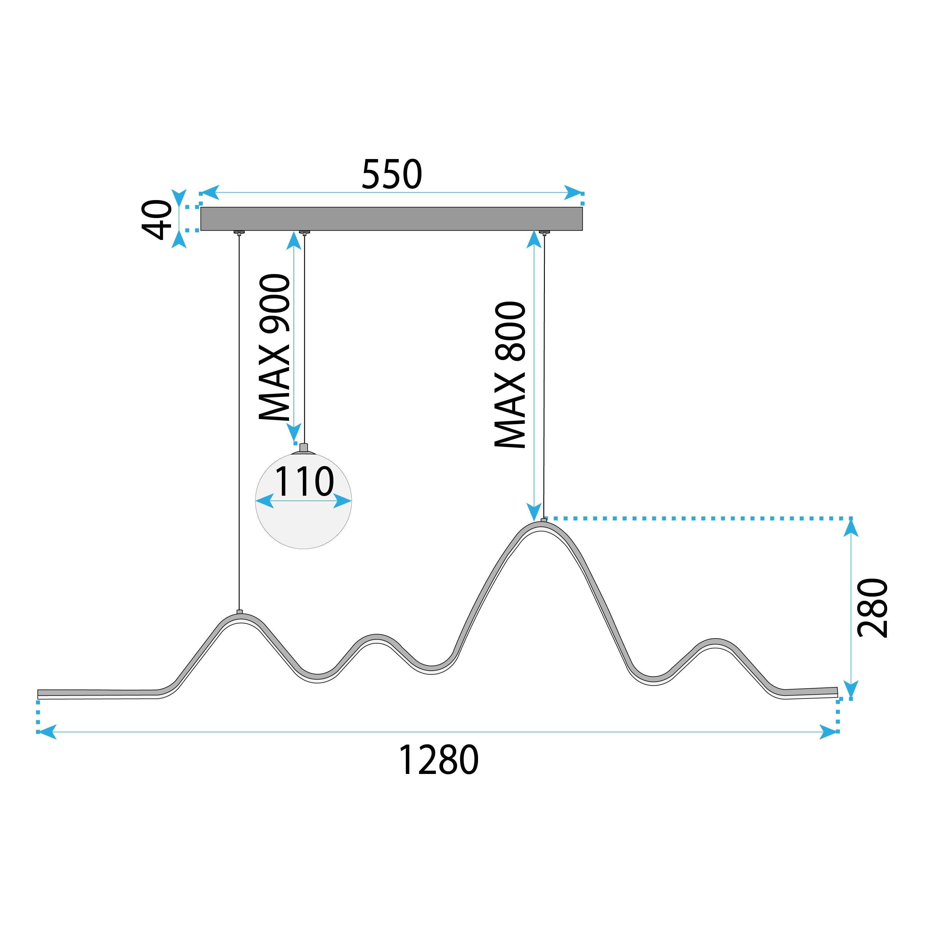 Lampada Led Lhj033-cp Black