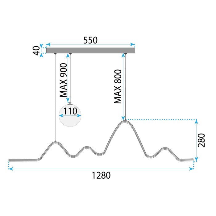 Lampada Led Lhj033-cp Black