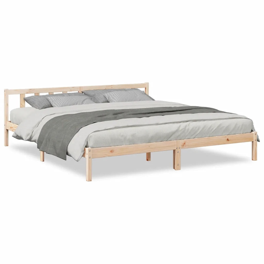 vidaXL Letto Extra Lungo senza Materasso 180x210 cm in Legno di Pino