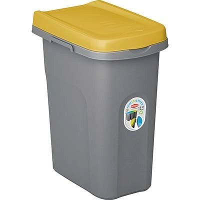 PATTUMIERA IMMONDIZIA ECO SYSTEM STEFANPLAST - GIALLO LT 15 CM 33X22 H.CM 41- 2 pezzi