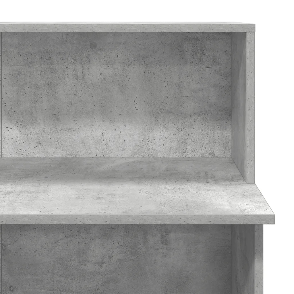 Banco Reception Grigio Cemento 100x50x103,5cm Legno Multistrato 859027