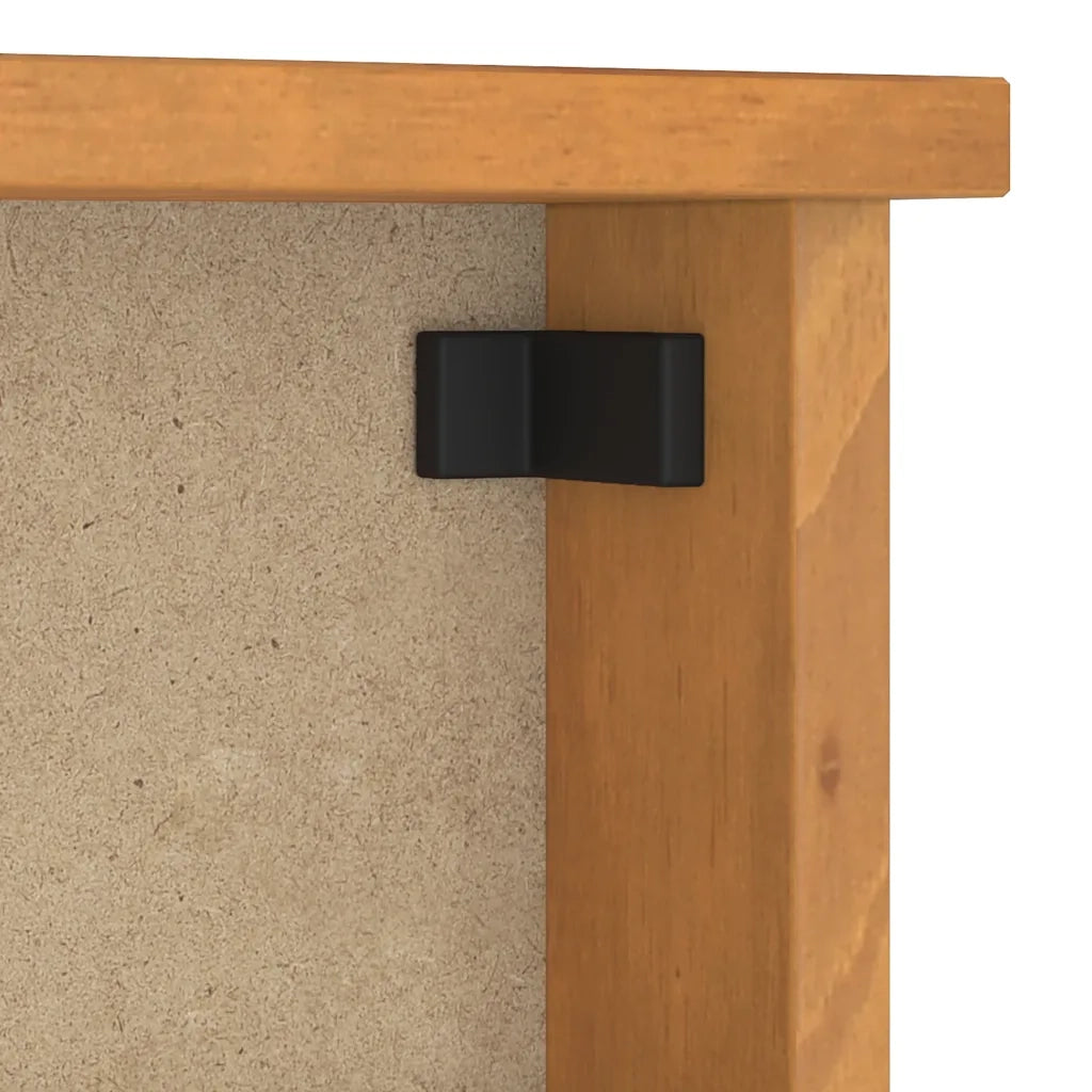Appendiabiti da Parete SANDNES 45x12x35 cm in Legno di Pino CFW6273898