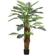 Piante artificiali, palma artificiale, pianta artificiale da 160 cm con 36 rami, pianta da interno, albero artificiale, decorazione vegetale per
