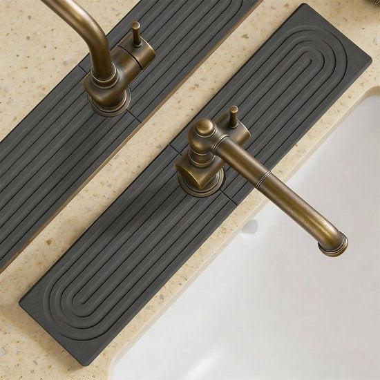 Mat di protezione per lavabo in diatomea - 60 x 10 cm con carta abrasiva