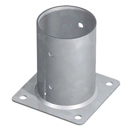 SUPPORTO A PAVIMENTO PER PALI TR2 Ø 80x150h - Base 150 mm - TECFI