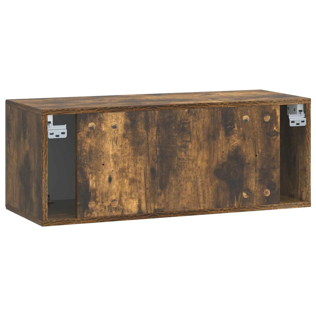 Mobile Porta TV da Muro Rovere Fumo 78,5 x 31 x 30 cm 899400