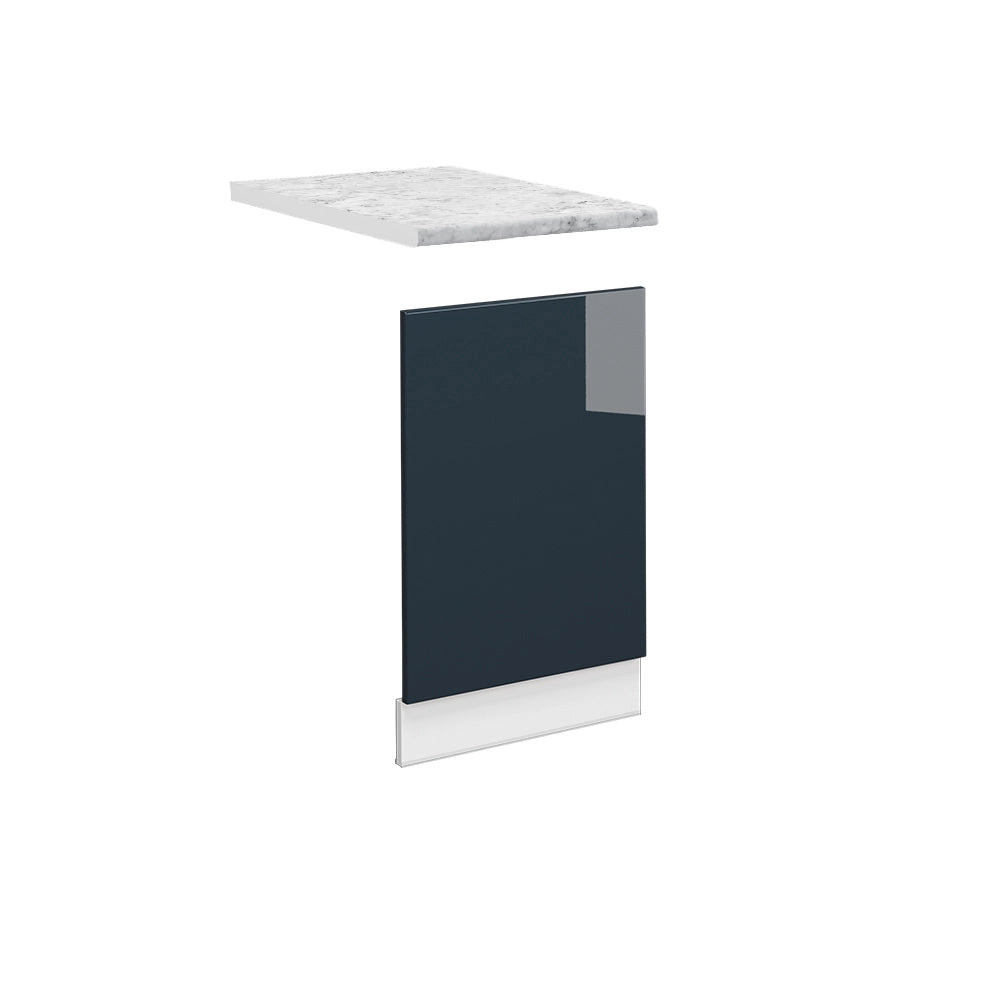Vicco Mobili da cucina Blu scuro lucido 45 cm , PL Marmo