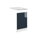 Pannello frontale Fame-Line Blu scuro lucido/Bianco 45 cm, PL Marmo Vicco