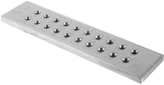 Piattaforma metallica 20 fori - Pluggenmaker 3,10 mm - 5,00 mm - Progetti di lavorazione del legno - Precisione e versatilità