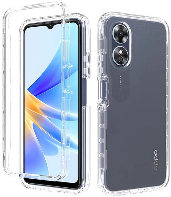 Custodia Telefonica Ultraduratura - Translucida - Resistente allo Shock - TPU - Retro Illuminata - Compatibile con Oppo A17 4G - Custodia per Telefono