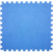 TAPPETO TAPPETINO PUZZLE MORBIDO PER PISCINA 60x60x0,8cm ANTISCIVOLO 6PZ BLU DIVINA HOME