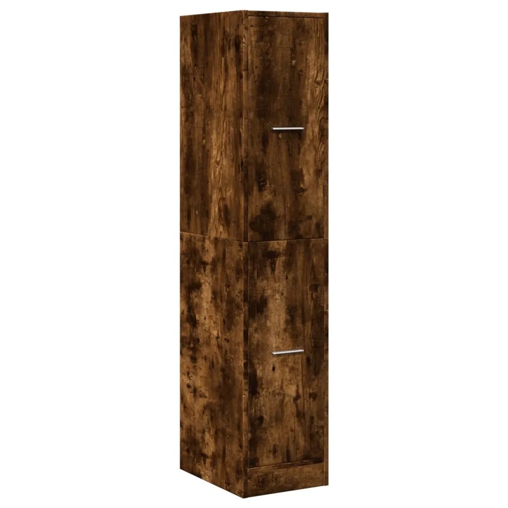 vidaXL Armadietto da Farmacia Rovere Fumo 30x41x144,5 cm in Truciolato