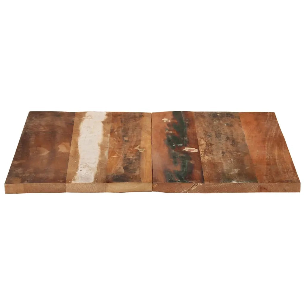 Piano Tavolo | Superficie Tavolo | Piano Scrivania Quadrato 70x70 cm 25-27 mm in Legno di Recupero