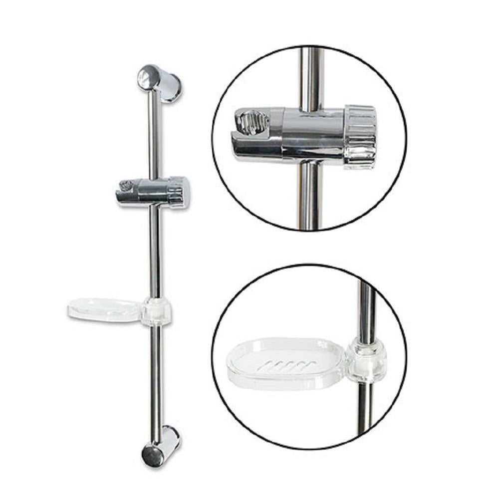 Asta saliscendi colonna doccia regolabile e portasaponetta 60 CM A.69155