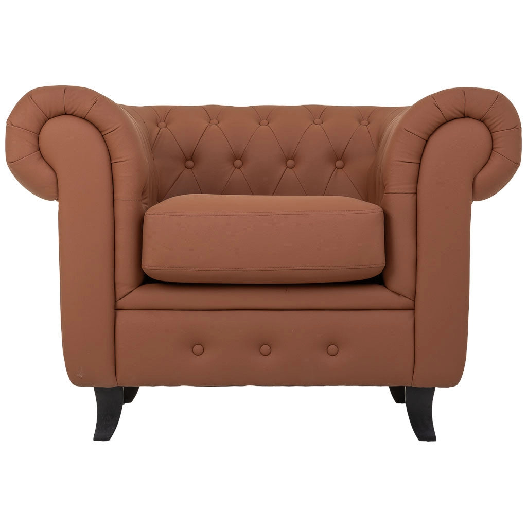 Poltrona in mousse color moka 110x81x77h cm