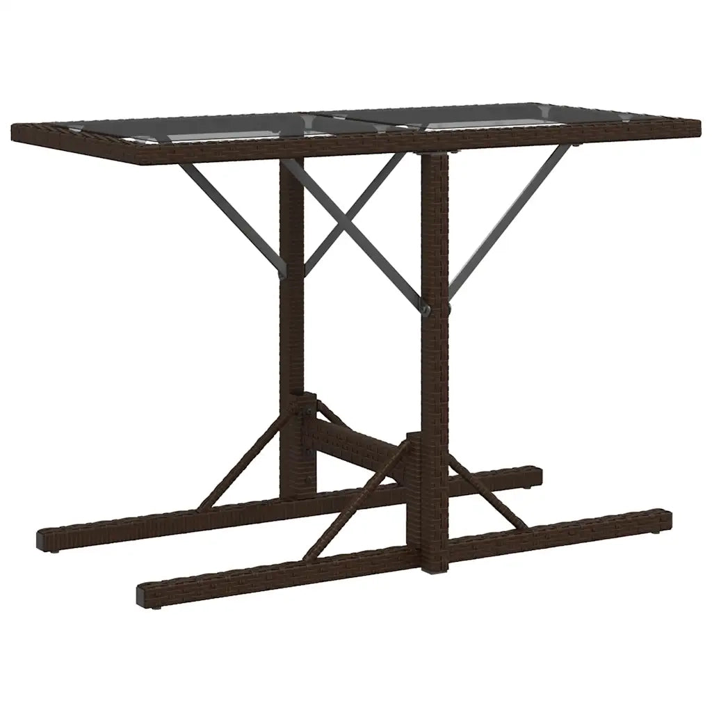 Set BistrÃ² 3 pz con Cuscini Marrone in Polyrattan