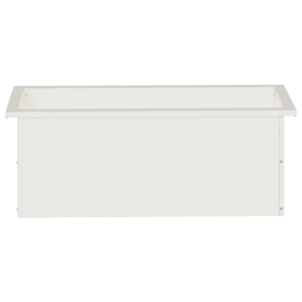 Fioriera da giardino con LED Bianco 30 x 80 x 30 cm Acciaio 8008100