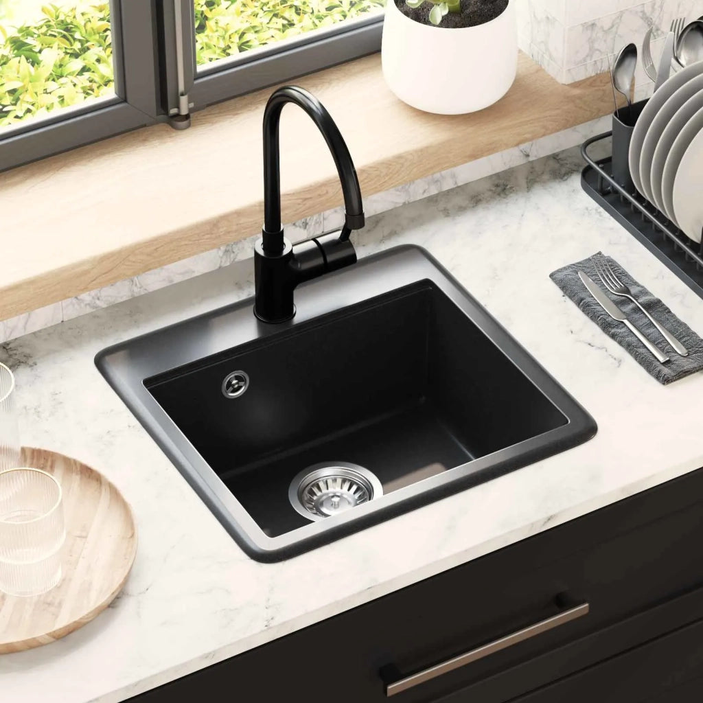 Lavello Nero 470 x 440 mm Granito CFW6508936