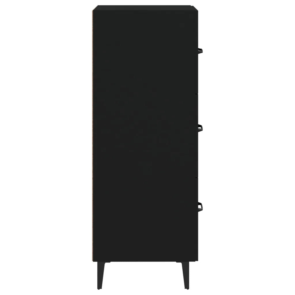 Credenza Nero 34,5x34x90 cm in Legno Multistrato cod mxl 12306